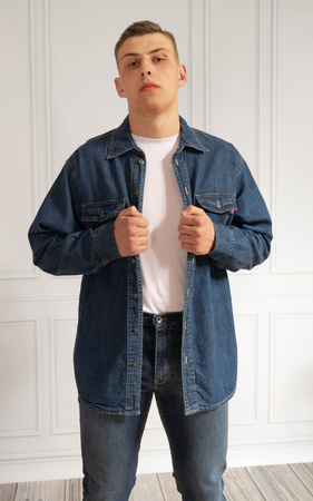 KOSZULA MĘSKA JEANSOWA STANLEY JEANS No.1