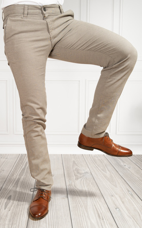 SPODNIE MĘSKIE CHINOSY 076N