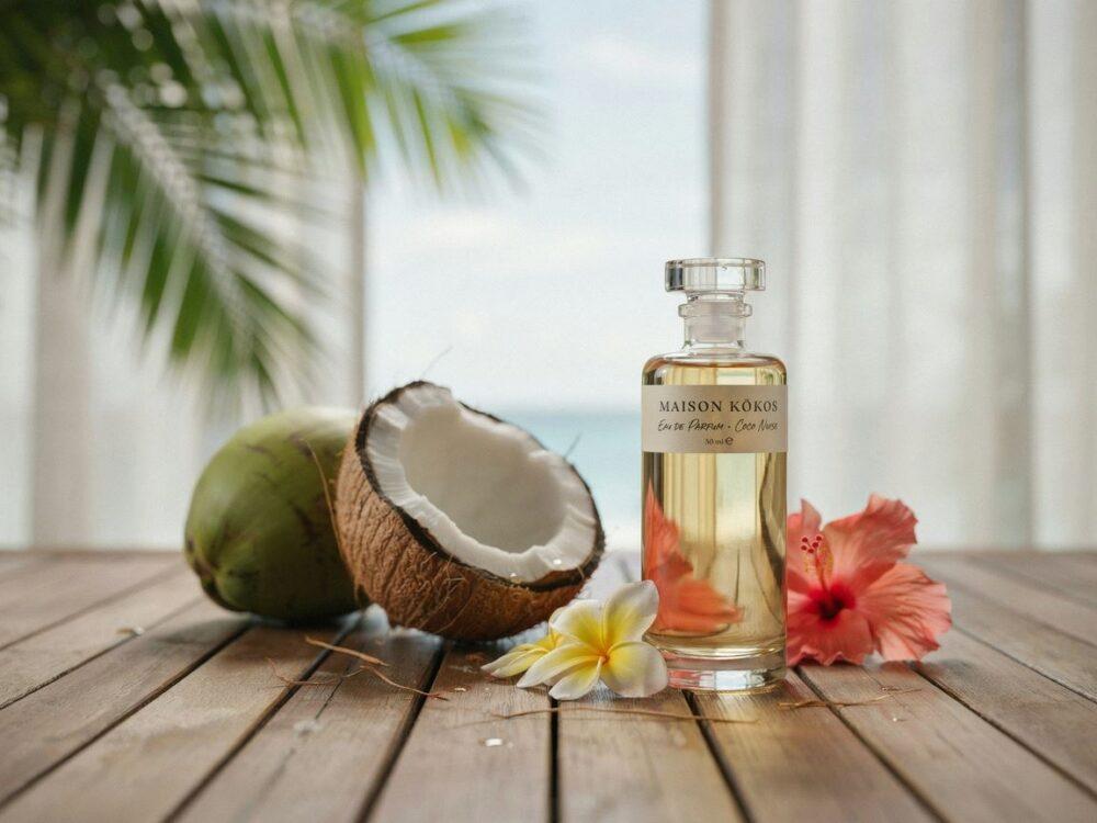 butelka perfum kokosowych