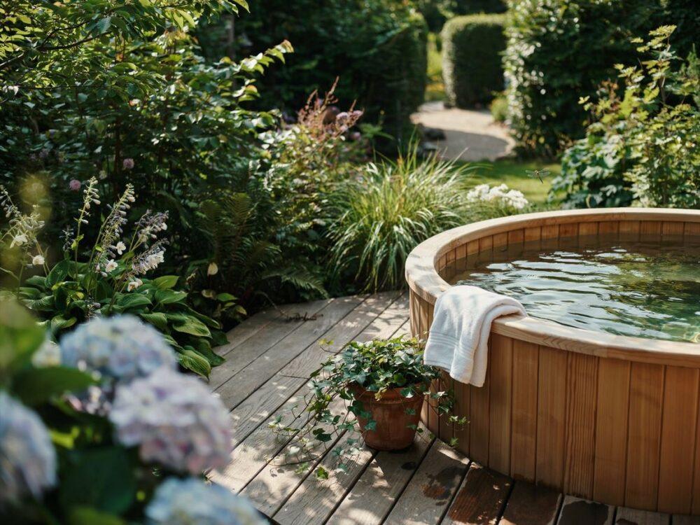 kamienna nawierzchnia pod jacuzzi